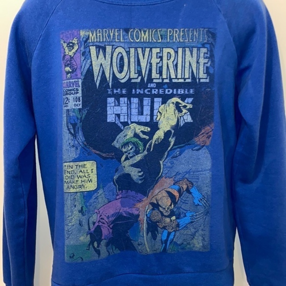 Marvel Distressed Wolverine Comic Sweatshirt - image 5